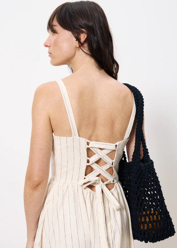 Cacatoès Frnch Casey Dress In Creme Stripe