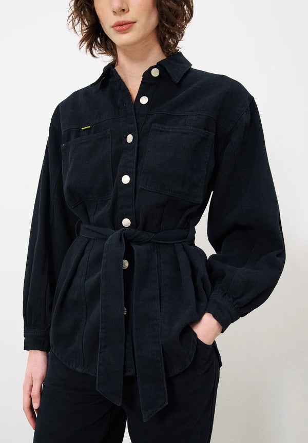 cacatoès Frnch Lisandre Black Denim Jacket