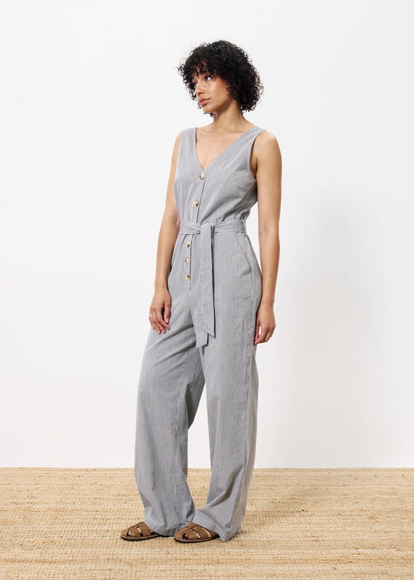 Cacatoès Frnch Maddie Jumpsuit In Creme Stripe