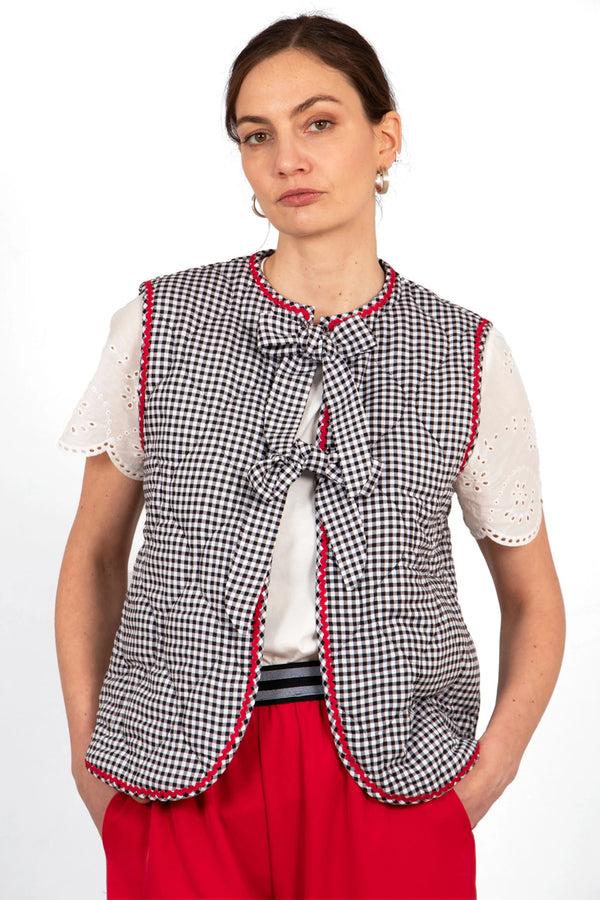 cacatoès Gingham Vest