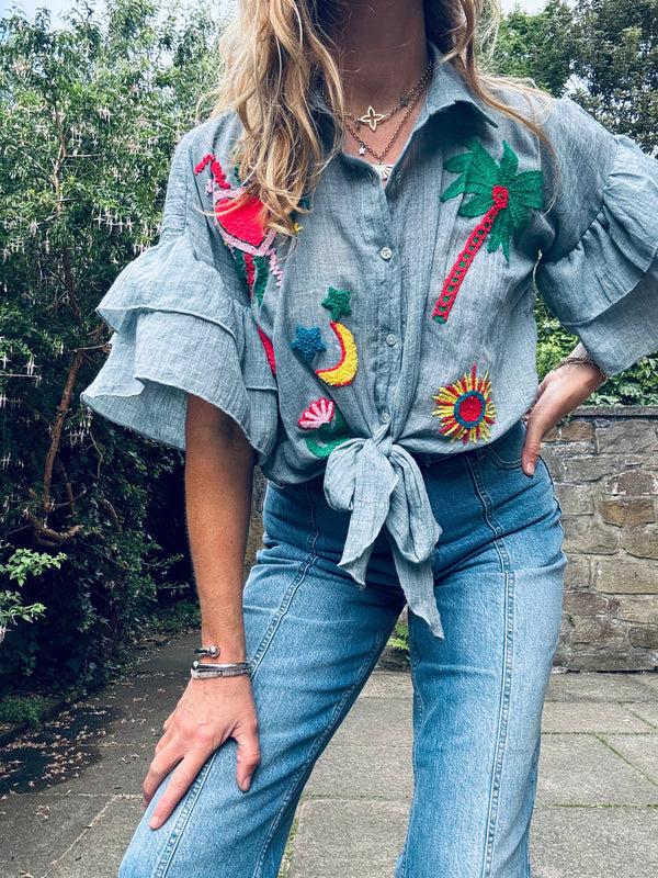 Cacatoès Grace Printed Shirt (ONE SIZE)