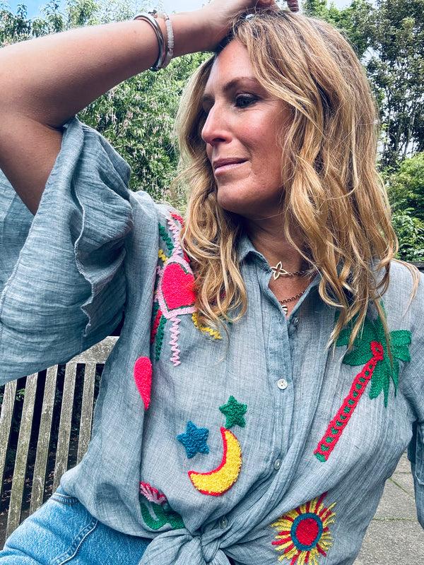 cacatoès Grace Printed Shirt (ONE SIZE)