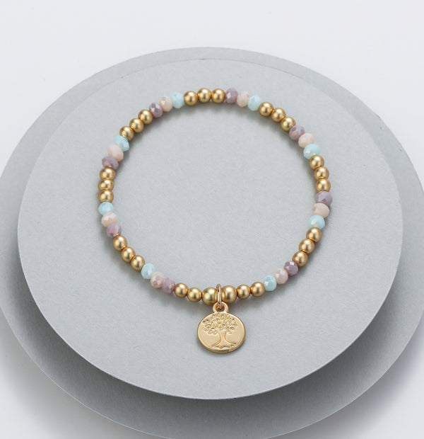 cacatoès Holly Beaded Bracelet with Tree Charm