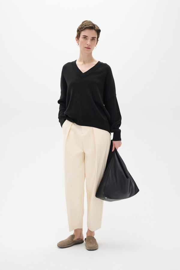 Cacatoès InWear Foster V-neck Pullover In Black