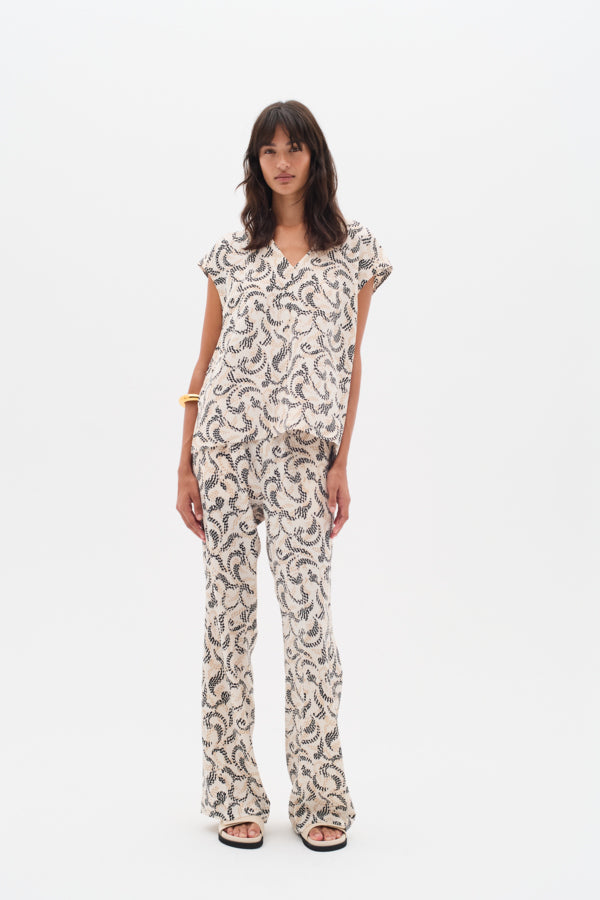 Cacatoès InWear Yafa IW Printed Wide Leg Trouser