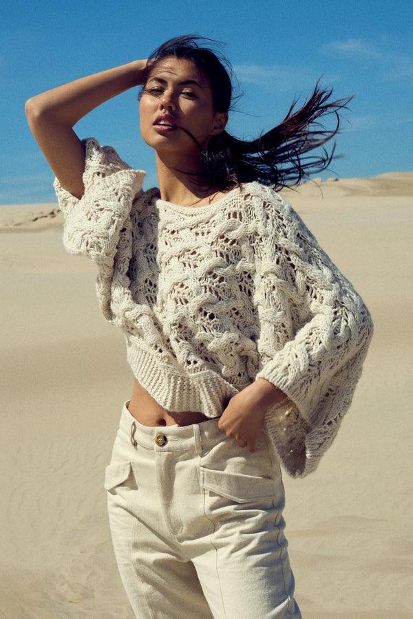 cacatoès Keona Knit in Oyster