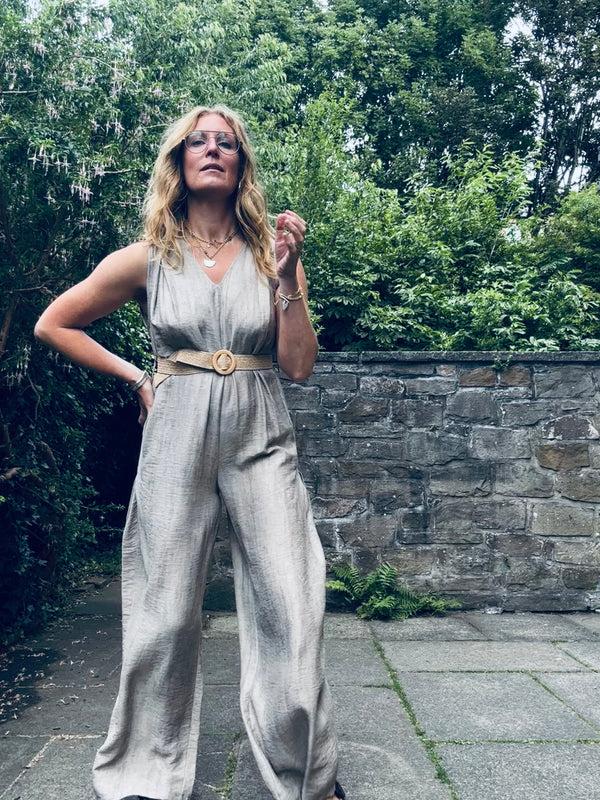 cacatoès Lara Belted Jumpsuit (One Size)