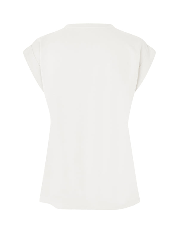 Cacatoès MbyM Bosko Luxe T-Shirt In Sugar White