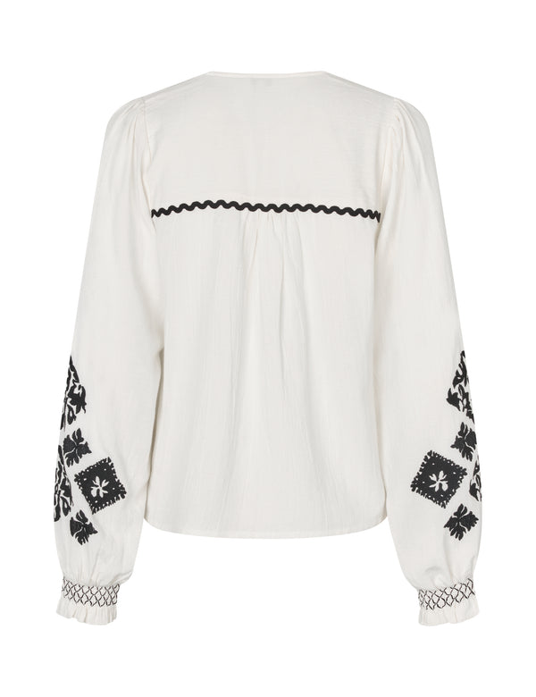 Cacatoès MbyM Contrasta Kanja Shirt In Sugar Black