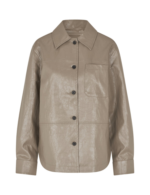 Cacatoès MbyM Crincle Shirt In Brindle Sand