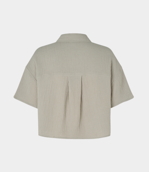 Cacatoès MbyM Emele Seersucker Shirt In Light Twig