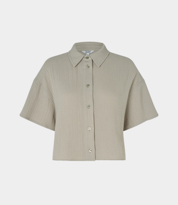 cacatoès MbyM Emele Seersucker Shirt in Light Twig