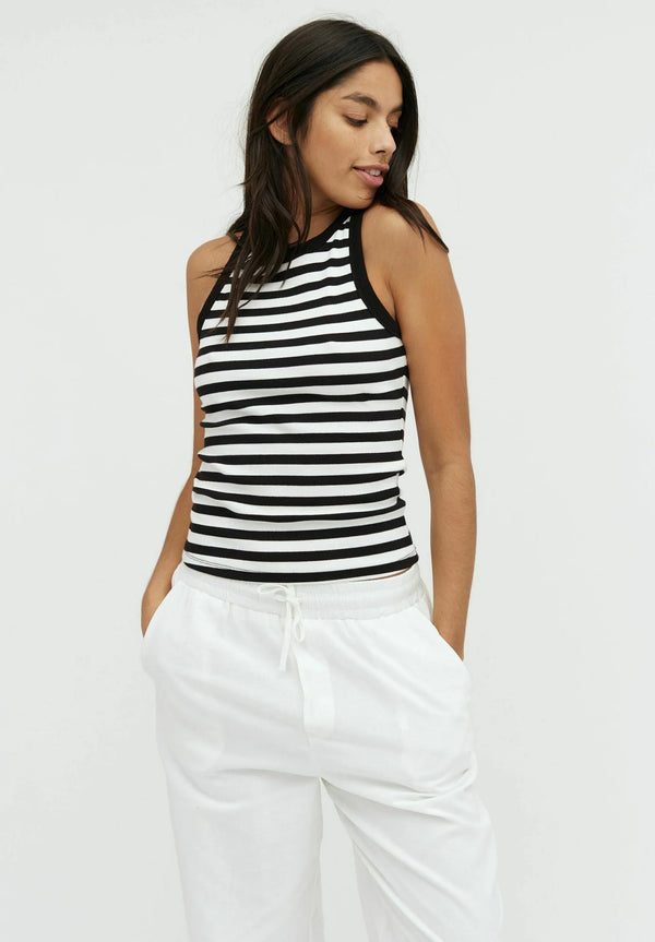 cacatoès MbyM Jaxson-M Top - White Black Striped