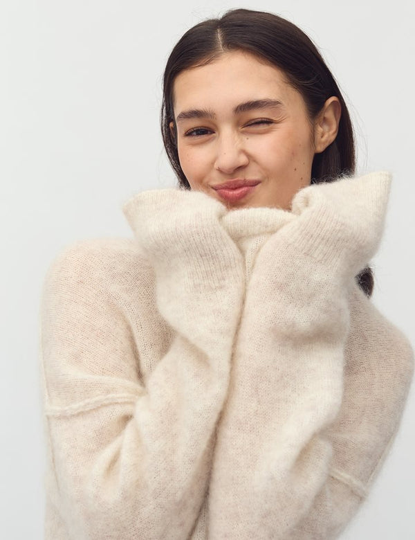 cacatoès MbyM Monday Jumper in Oat Melange