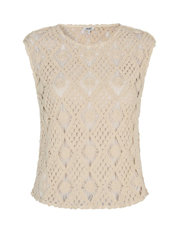 cacatoès MbyM Pacha Avanna Crochet Top in Sugar