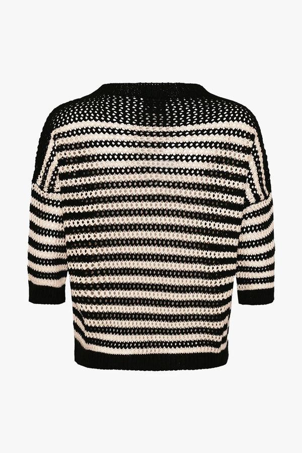 Cacatoès Mimi Knit In Black Stripes