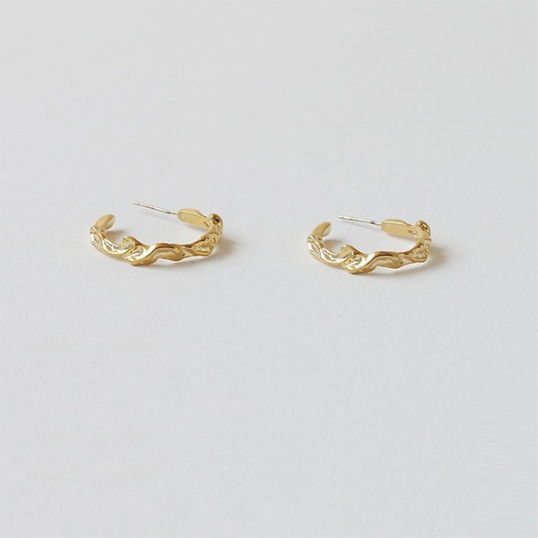 Cacatoès Moxie Molten Gold Hoop Earrings