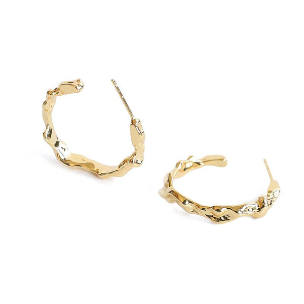 cacatoès Moxie Molten Gold Hoop Earrings