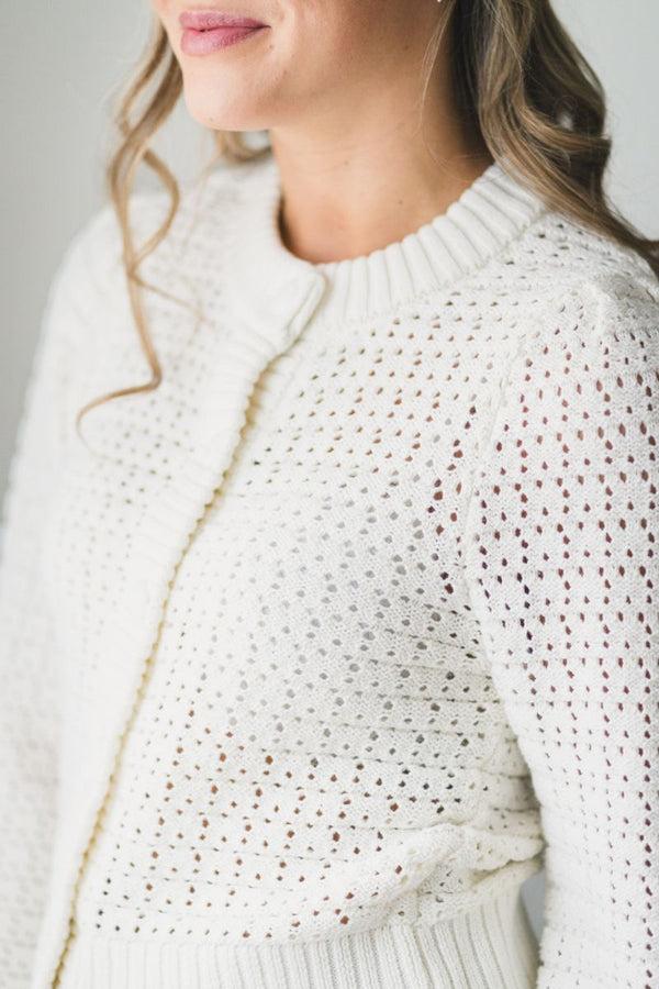 Cacatoès MSCH Tinna Cardigan In Egret