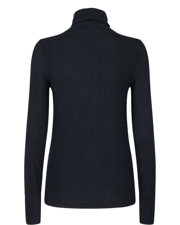 cacatoès Numph Nubowie Ribbed Rollneck in Caviar