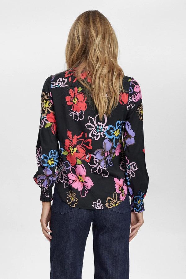 Cacatoès Numph Nuhallie Shirt In Caviar Print