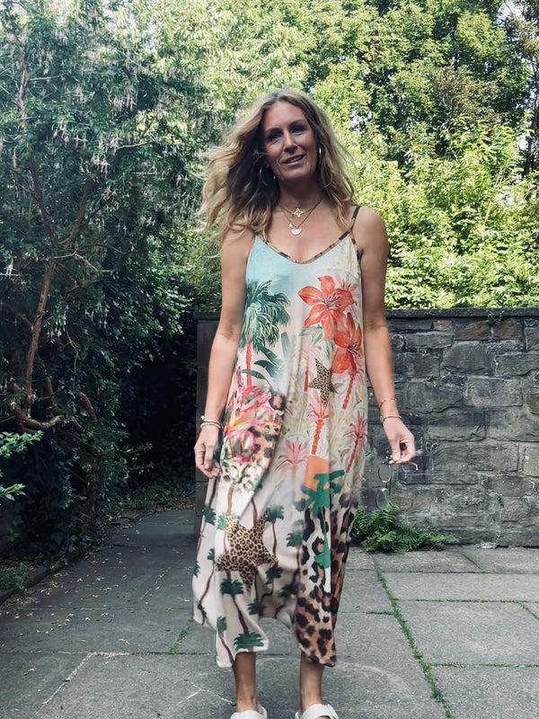 Cacatoès Printed Lurex Dress (ONE SIZE)