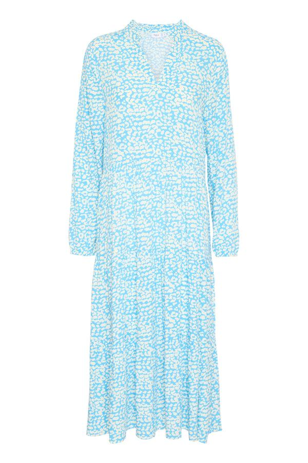 Cacatoès Saint Tropez Eda Dress In Blue Leomania