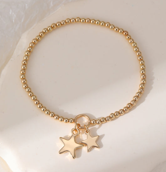 cacatoès Shine Star Charm Bracelet in Gold