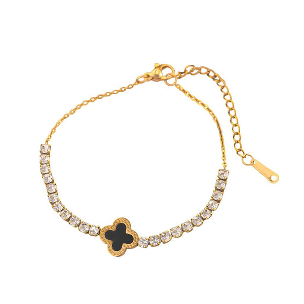 Cacatoès Single Clover Bracelet In Black