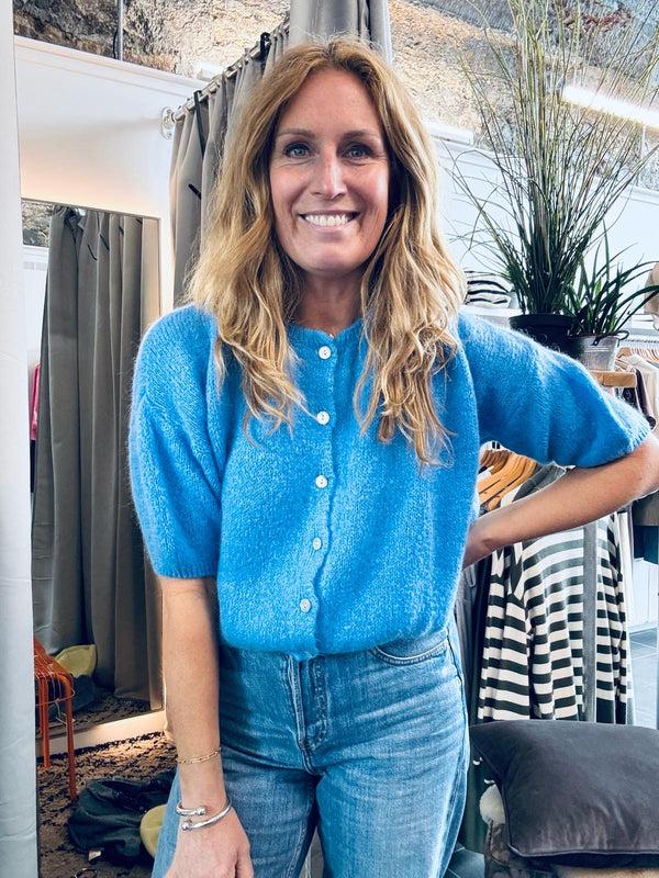 cacatoès Tilly Mohair Cardigan in Blue (ONE SIZE)