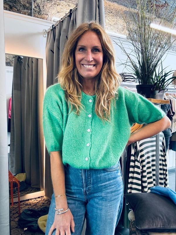 cacatoès Tilly Mohair Cardigan in Green (ONE SIZE)
