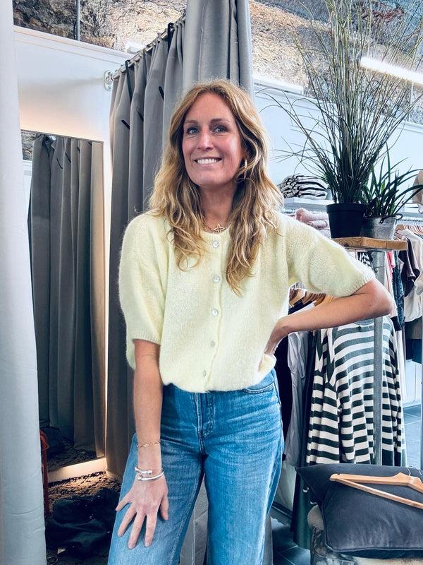 cacatoès Tilly Mohair Cardigan in Lemon (ONE SIZE)