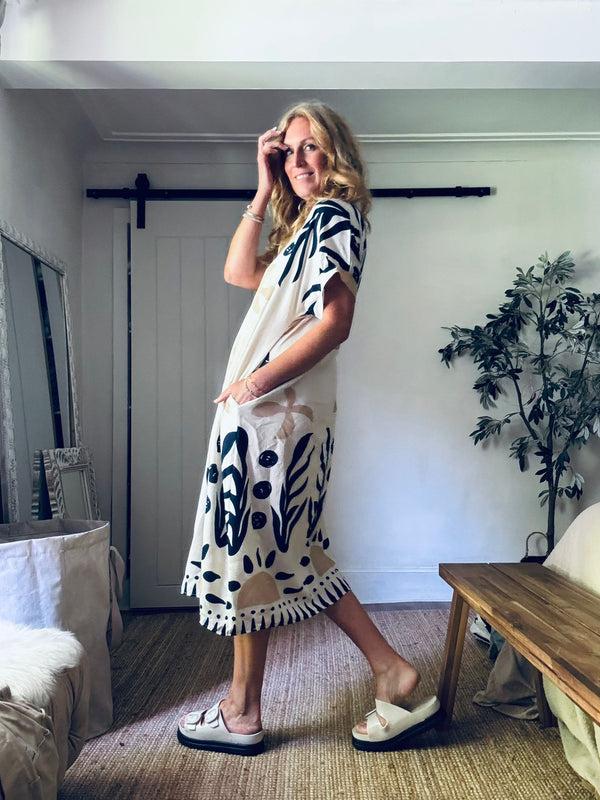 Cacatoès Zibbi Pattern Dress (ONE SIZE)