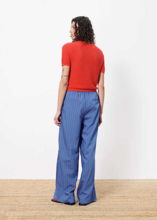 Cacatoès Frnch Edeline Striped Trouser In Electric Blue