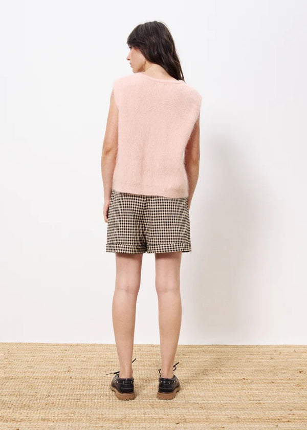 Cacatoès Frnch Meliza Knitted Waistcoat In Pale Rose