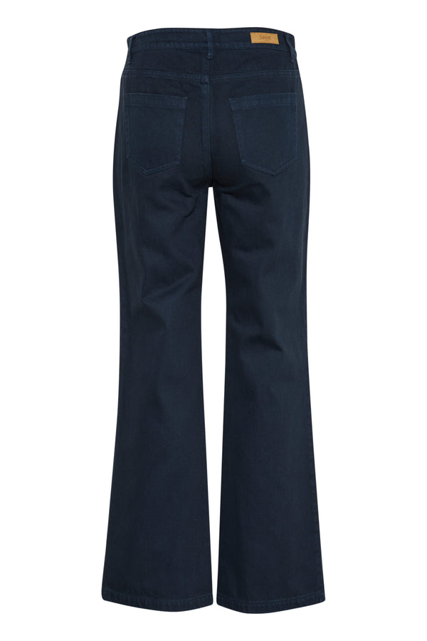 Cacatoès Inwear Ilu Wide Leg Jeans In Midnight Sail Wash