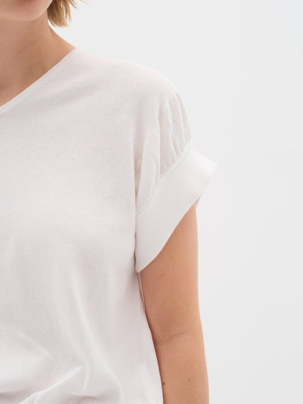Cacatoès InWear Yas Cotton Top IW Top In Pure White
