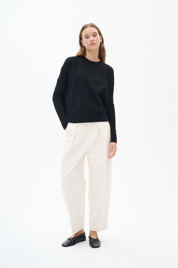 cacatoès InWear Zella Barrel Trouser In Whisper White