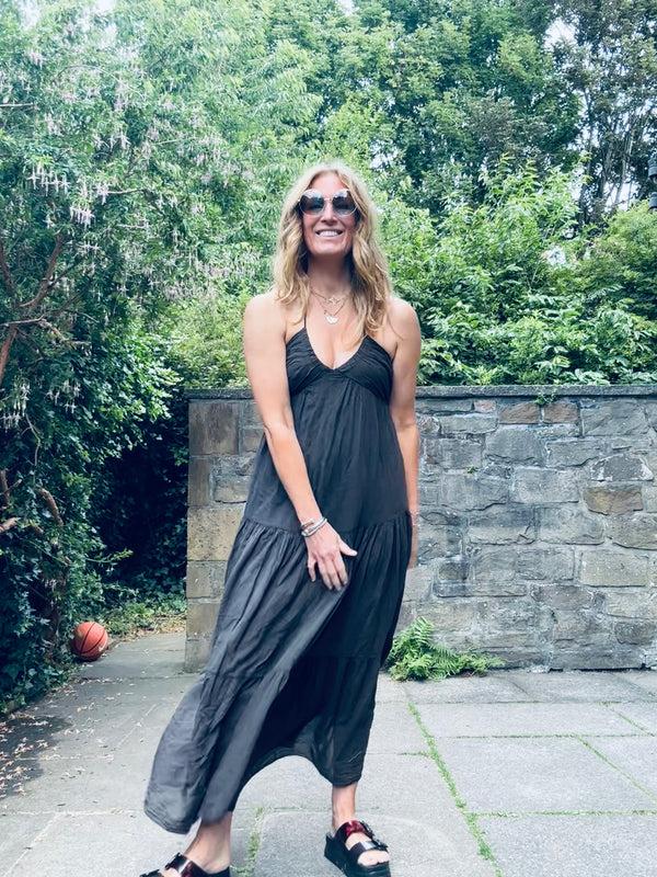 Cacatoès Lauren Halter Neck Dress In Chocolate (One Size)