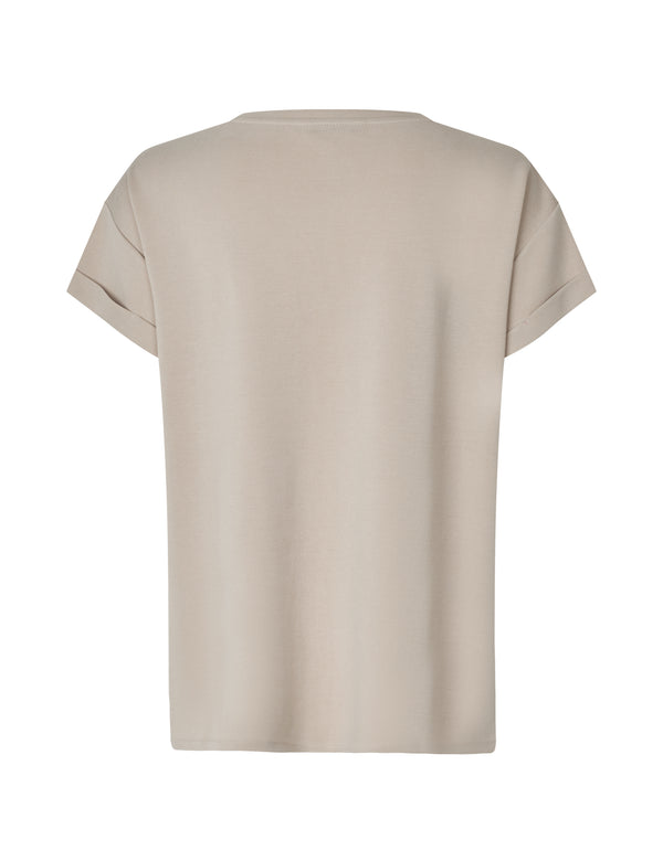 Cacatoès MbyM Bosko Luxe V-Neck T-Shirt In Island Fossil