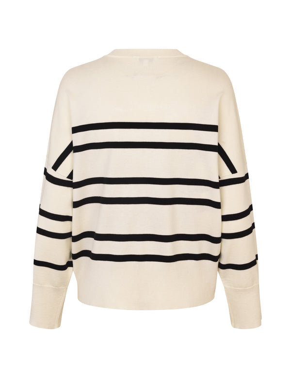 Cacatoès MbyM Bravana Jumper In Sugar Star Black Stripe