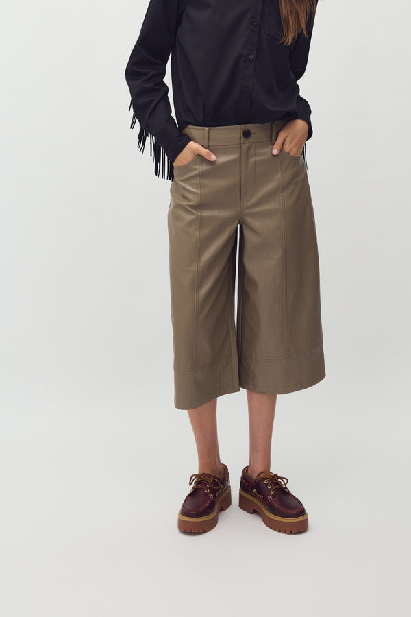 Cacatoès MbyM Crincle Trouser Culotte In Brindle Sand