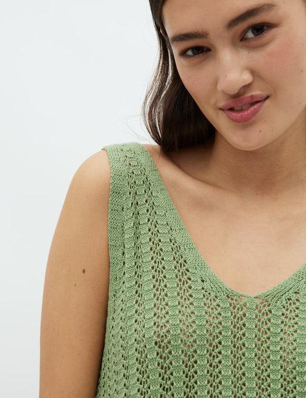 Cacatoès MbyM Humita-M Knitted Top In Green Bouquet