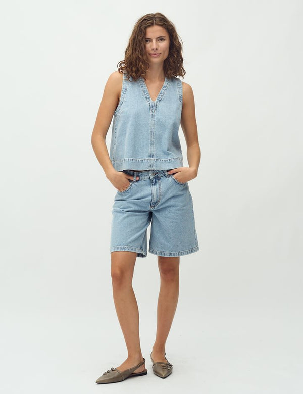 Cacatoès MbyM May Louisana Sleeveless Shirt In Vintage Wash