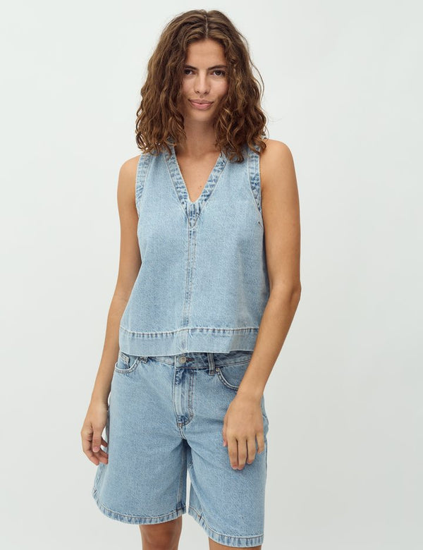 cacatoès MbyM May Louisana Sleeveless Shirt in Vintage Wash
