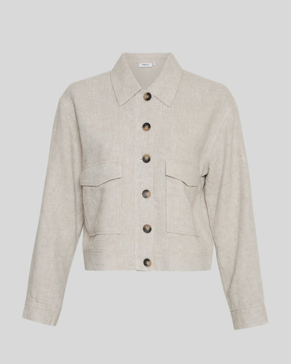 Cacatoès MSCH Jovene Ginia Linen Mix Jacket In Sand