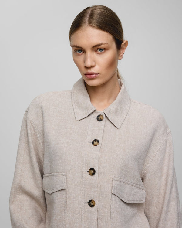 cacatoès MSCH Jovene Ginia Linen Mix Jacket in Sand