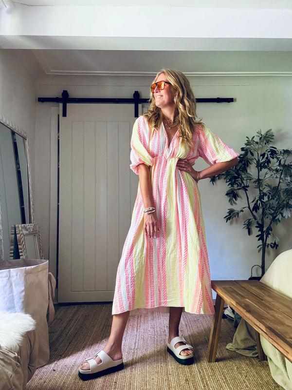 cacatoès Nova Multi Coloured Neon Print on White (One Size)