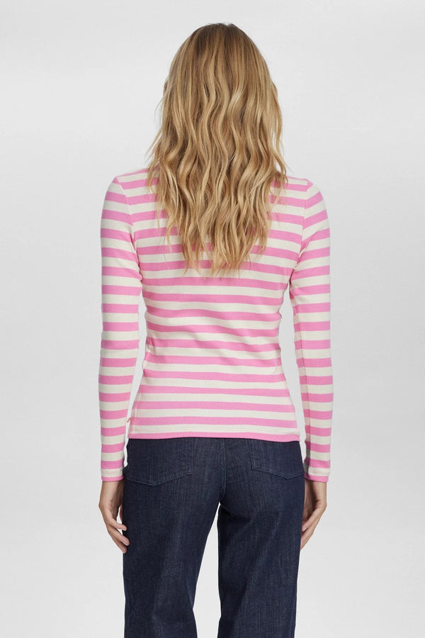 Cacatoès Numph Numixie Long Sleeved Top In Pink Cosmos