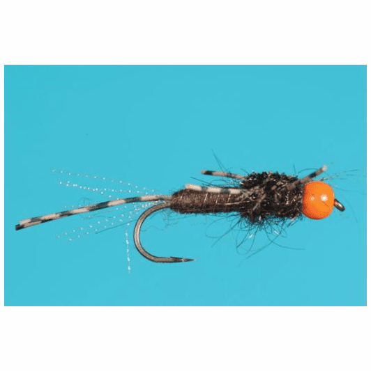 caddis fly Agent Orange: Specialty Steelhead Nymph Flies